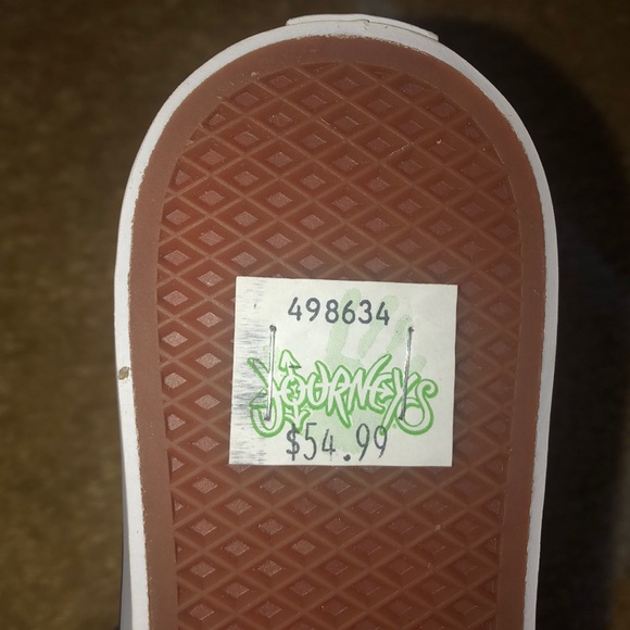 Gray and white polka dot Vans - Picture 5 of 6